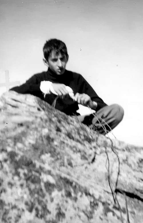 After SW Ridge on Northern Summit (3481m) on 1966