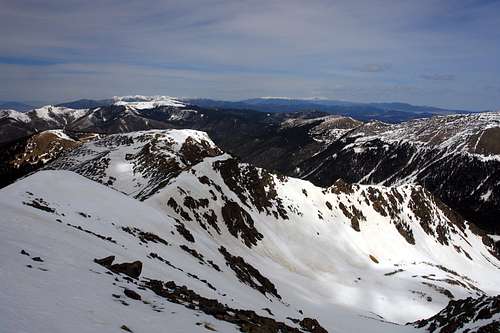 Lake Fork Peak: summit view north