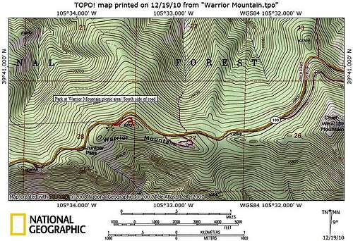 Route Map, Warrior Mountain