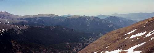 Looking east from just below...