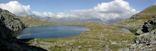 il lago Verde Rutor (2539 m.)