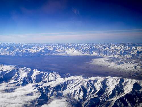 Aerial view of sierra crest