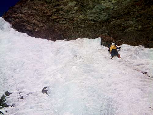Nearing the summit of Chop Gully