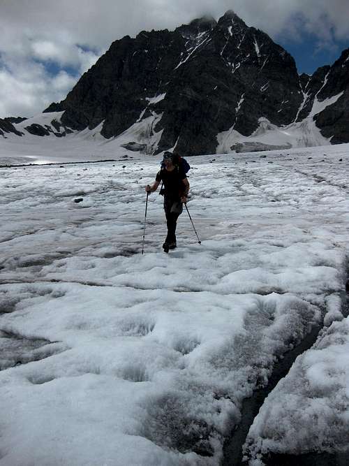 On the Scerscen glacier
