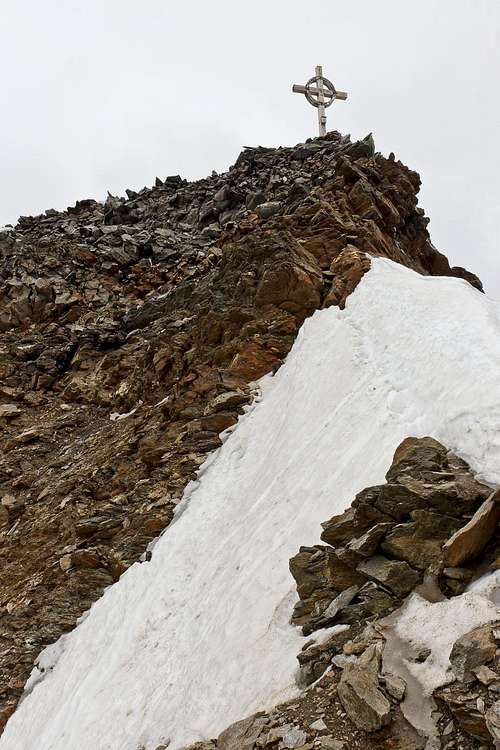 Summit cross of Hinterer Seelenkogel