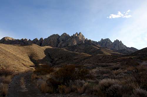 Organ Mountains from Modoc Mine Road