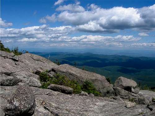 View east from the summit of...