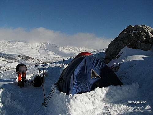Camping on Bjelasnica mountain