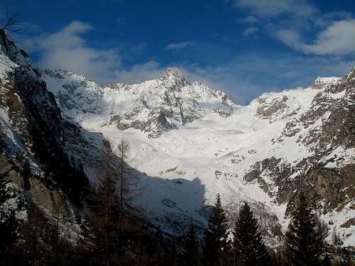 View from La Fouly in the Val Ferret...