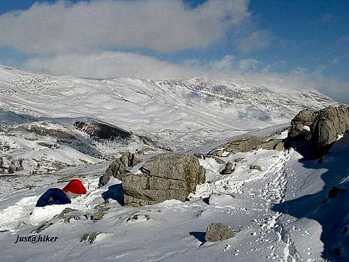 Camp on Bjelasnica mountain