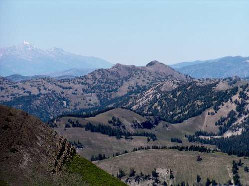 Virginia Peak and the distant Tetons