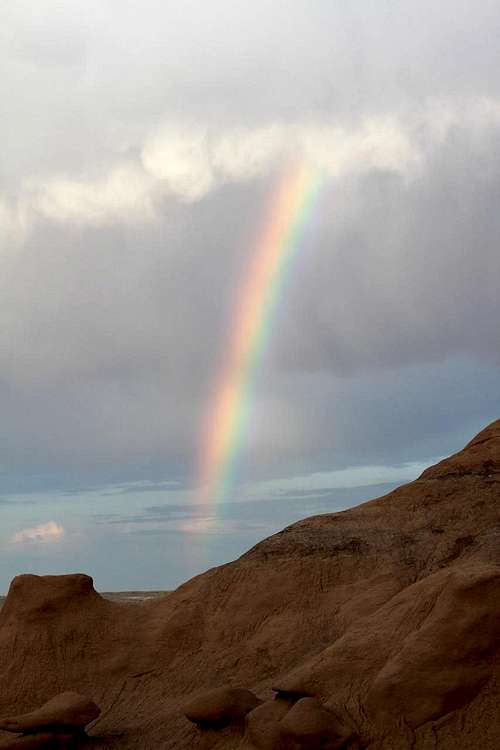 Rainbow at Goblin Valley