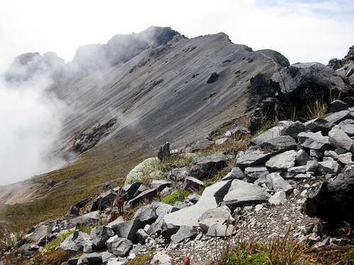 The summit ridge