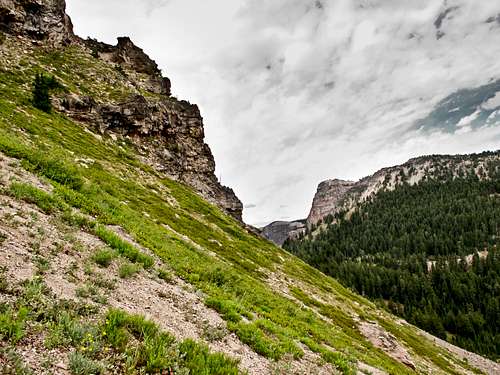 Applegate East Face Couloir Entrance