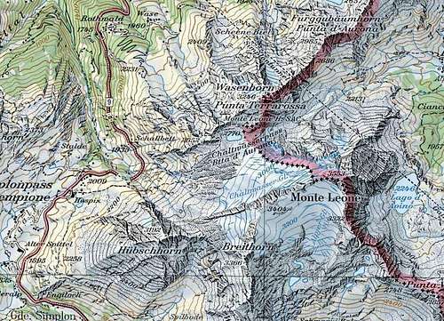 Monte Leone map