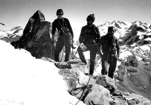 DENT d'HERENS (4175m) West Ridge on 1966