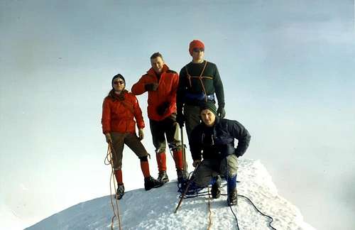 WESTERN BREITHORN (4165m) on SUMMIT OCTOBER 1967