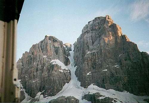 Cima Tosa couloir from the...