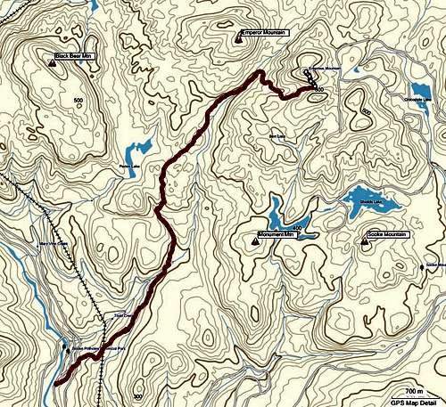 Empress Mountain Tracklog