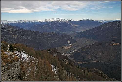 Adige/Etch valley from Monte Castelberto