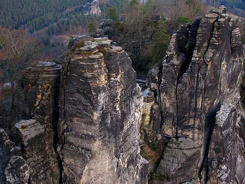 The mighty rocks of the Bastei