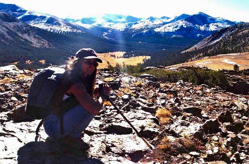 Jacqueline on Gaylor Peak Yosemite