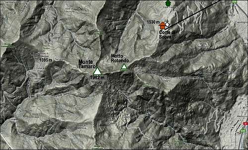 Monte Tamaro map
