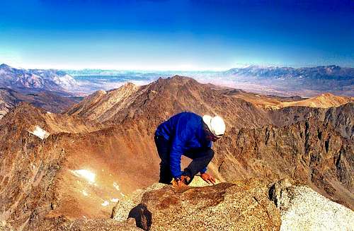 Summiting Mt. Agassiz