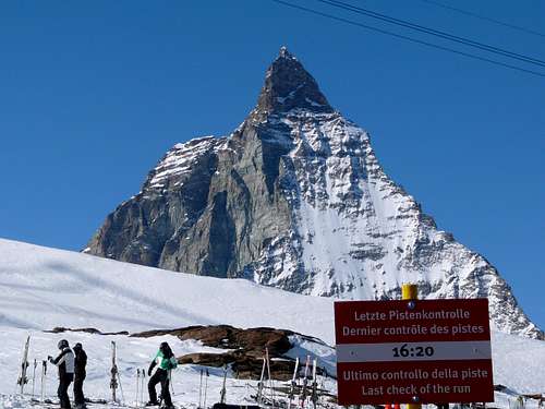 Matterhorn Pistenkontrolle