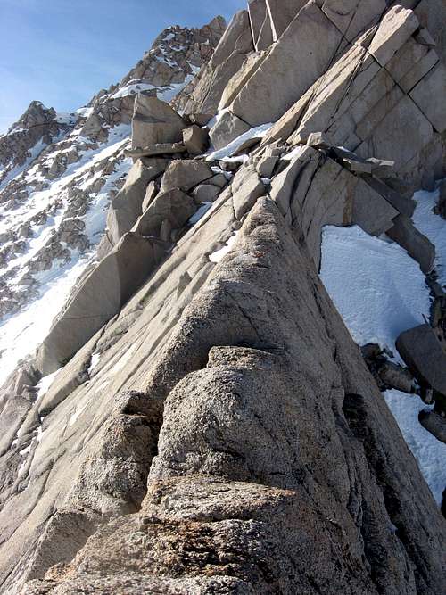 Peter Croft section on the Lower East Ridge
