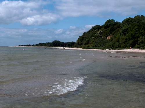 Beach in the Thiessow reserve