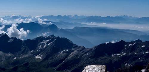 Dolomites panorama - more than 100km away