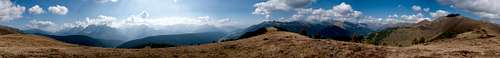 360° summit Panorama from Roßzogel / Monte Cavallo