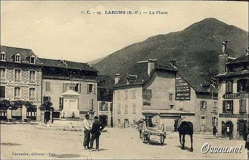 Laruns, village of the Bearn, long time ago