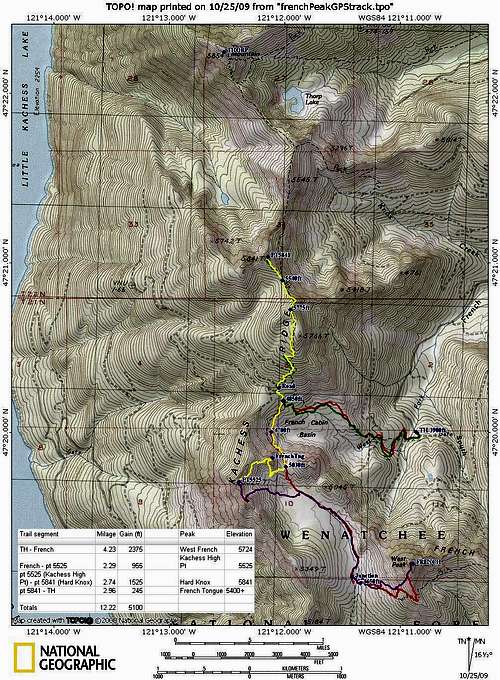 Kachess Ridge TOPO! map