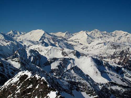 View upon Glockner and Goldberg groups from the east