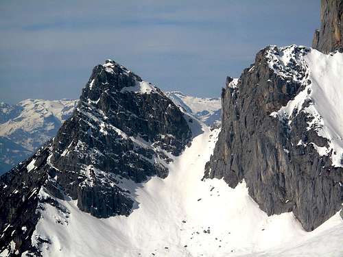Scheiblingstein (2423m) in the southern build-up of the Dachstein