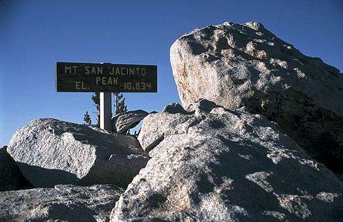 The summit of San Jacinto is...