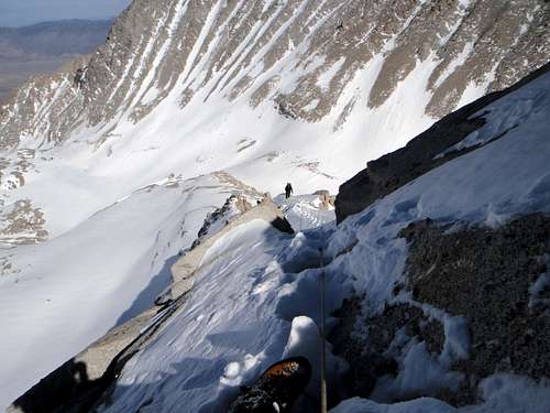 Looking Down P6 of the East Ridge