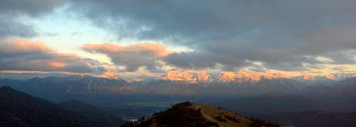 Sunset over the Karwendel