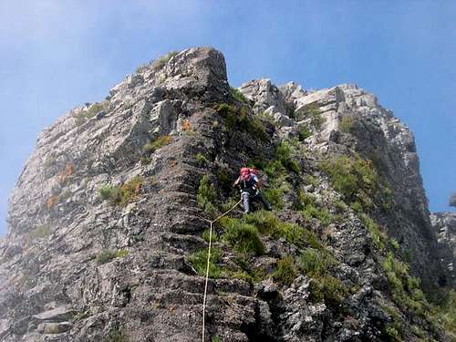 The final ascent to the summit