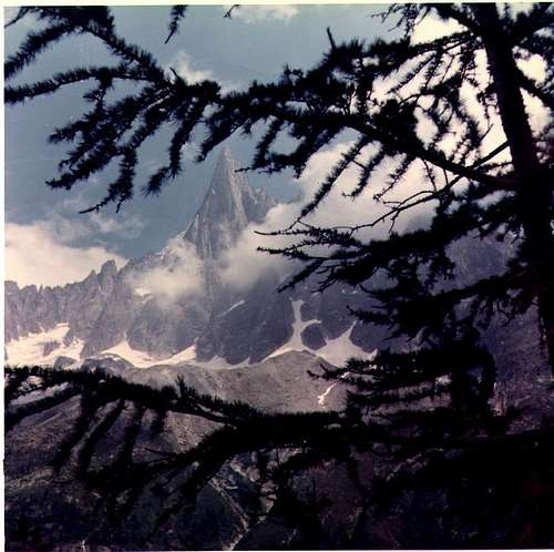 aiguille dru west side from...