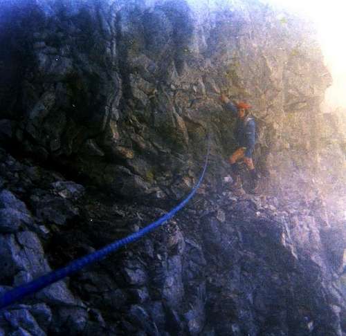 MONTE EMILIUS SW Spur crossing 1974 with Variant on North Face Right Route 1998