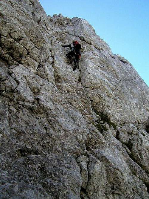 Climbing in Rusica on the...