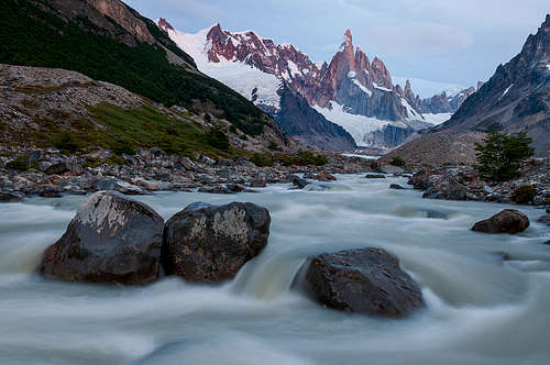 Fitzroy river and the Cerro Torre