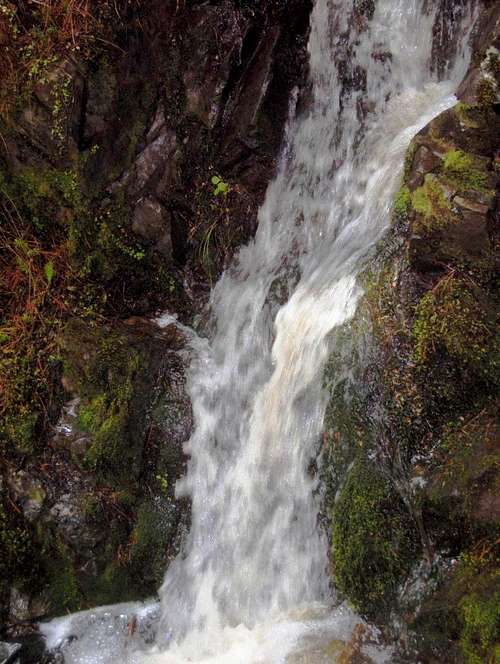 Waterfall between Bealey Hut and Lagoon Saddle