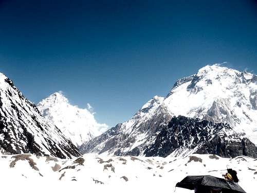 K2 & Broad Peak from concordia place