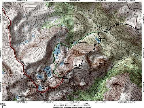 Routes on Mount Julian ....