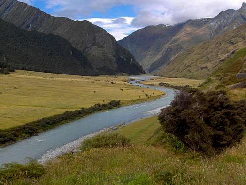 Matukituki River valley, west branch