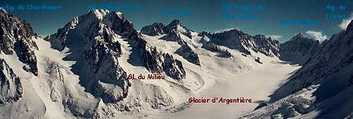 Panoramic View of Aiguille d'Argentière